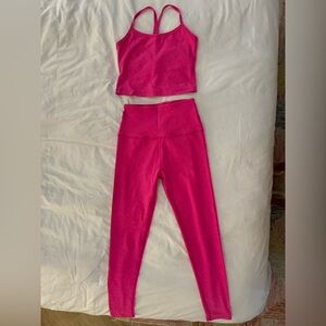 Beyond Yoga Pink Punch Workout Set